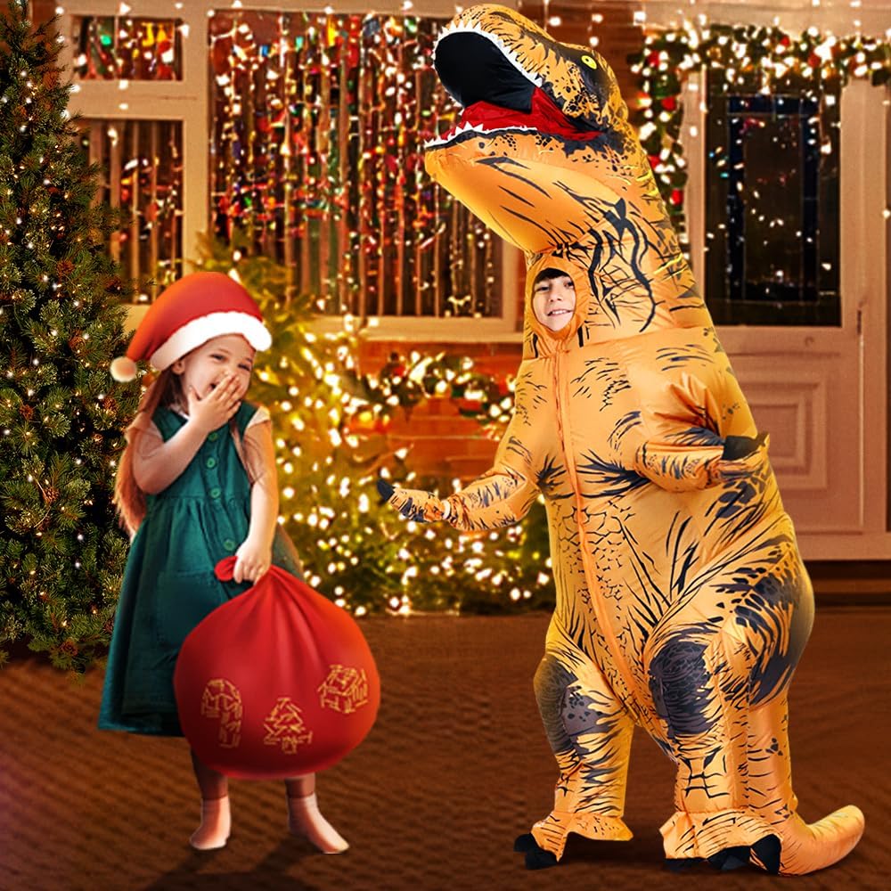 JASHKE Nadmuchiwany Kostium Dinozaura dla Dzieci Dinozaur T Rex Nadmuchiwany Kostium dla Dzieci Chłopców Dziewcząt