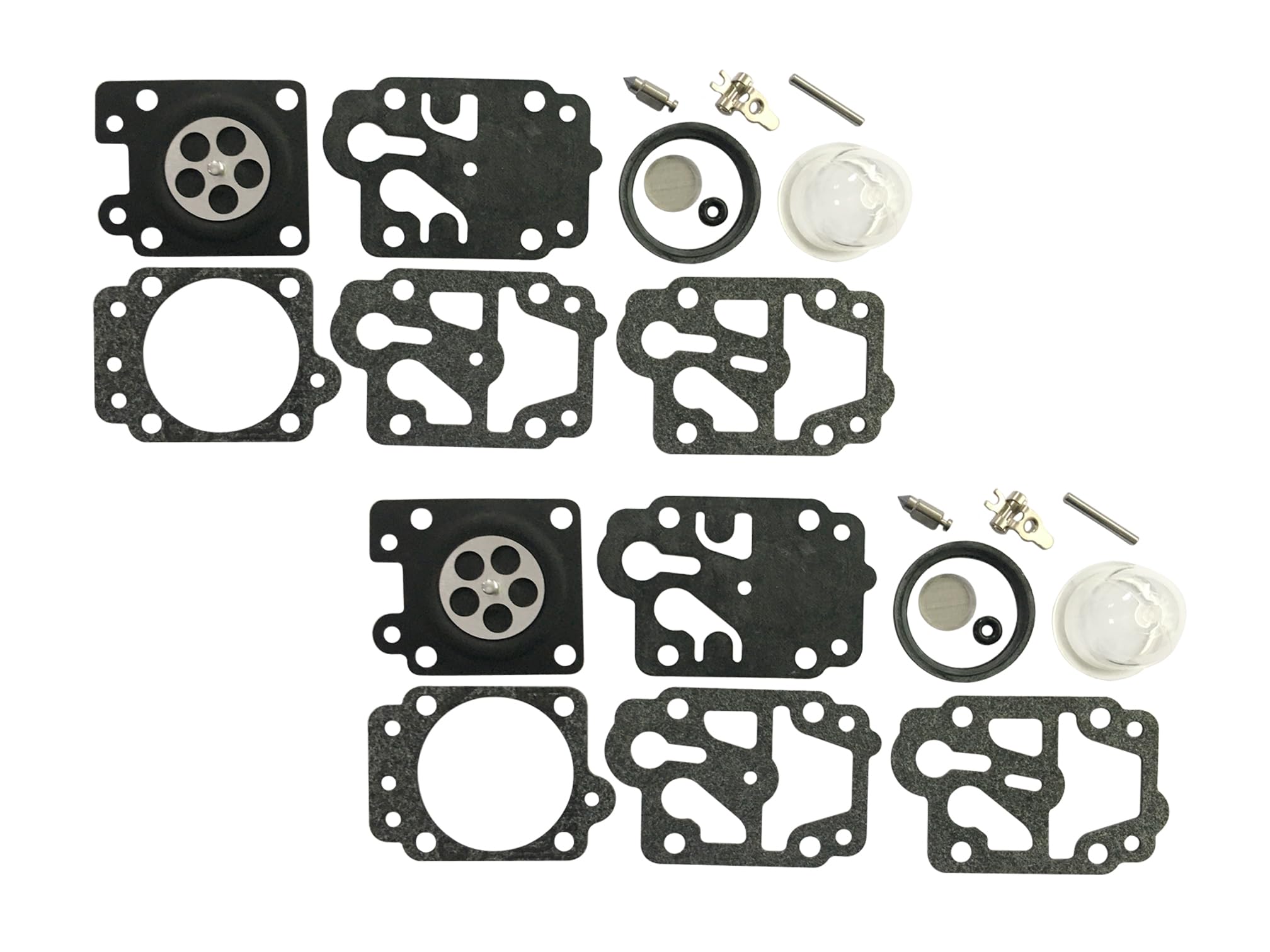 C·T·S Carburetor Repair/Rebuild Kit Replaces Walbro K23-WYK for Walbro Carburetor WYK-406 Echo Blower PB-770 (Pack of 2)