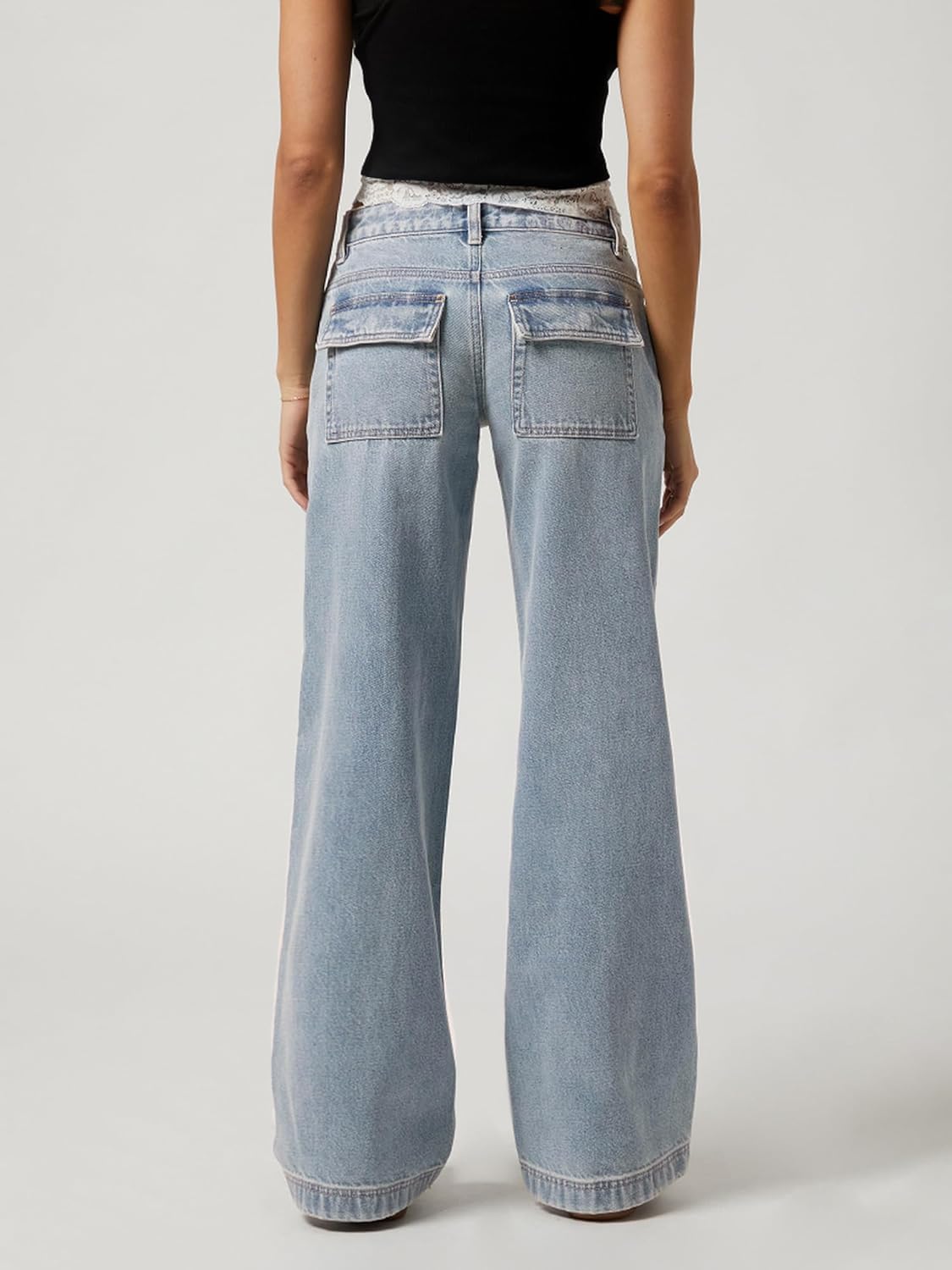 EMMIOL Baggy Jeans for Women, Wide Leg Jeans Plus Size Boyfriends Denim Pants, Y2K Vintage Style