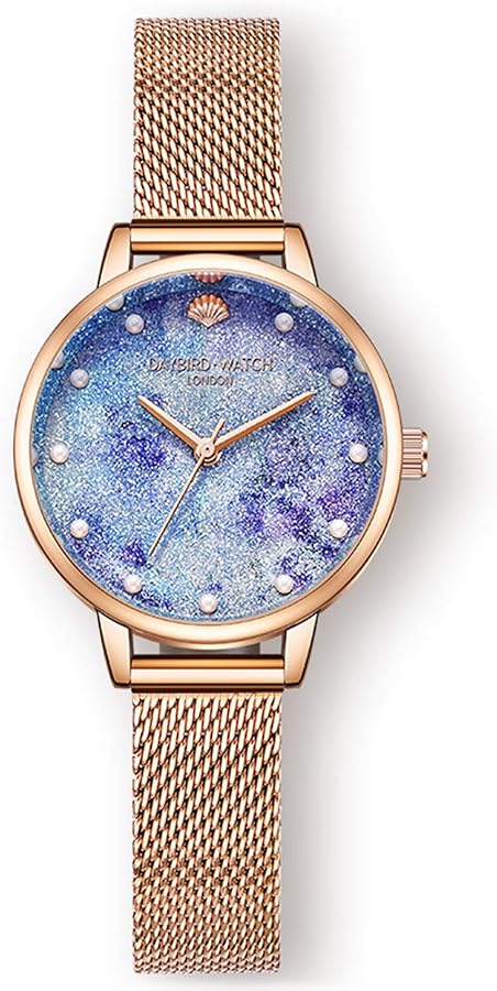 RORIOS 腕時計 レディース 人気 可愛い クオーツ アナログ ウォッチ 女性 長方形 緑文字盤 生活防水 カジュアル | RORIOS かわいい 腕時計 レディース 人気 女性用 時計 アナログ時計 磁気メッシュバンド キラキラ クリスタル 星空  ファッション クォーツ ウォッチ watch for women パープル | 腕時計 | ファッション 通販