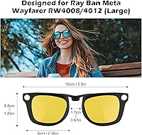 Vista 3 de Gafas Inteligentes para Hombres Bluetooth Gafas Inteligentes con Lentes Polarizadas UV400