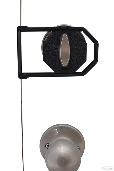 LOKmate Deadbolt Guard Door Lock Security - Magnet Version (White/Satin Nickel)