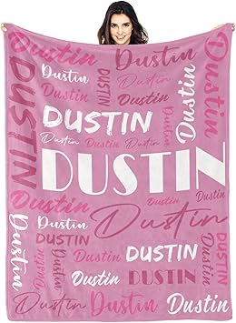 Personalized Blankets for Kids with Names Customized Blankets with Name for Adult Custom Blanket Gift for Birthday Christmas Valentines Day Gift