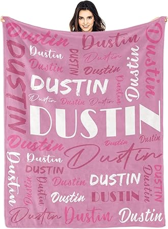 Personalized Blankets for Kids with Names Customized Blankets with Name for Adult Custom Blanket Gift for Birthday Christmas Valentines Day Gift