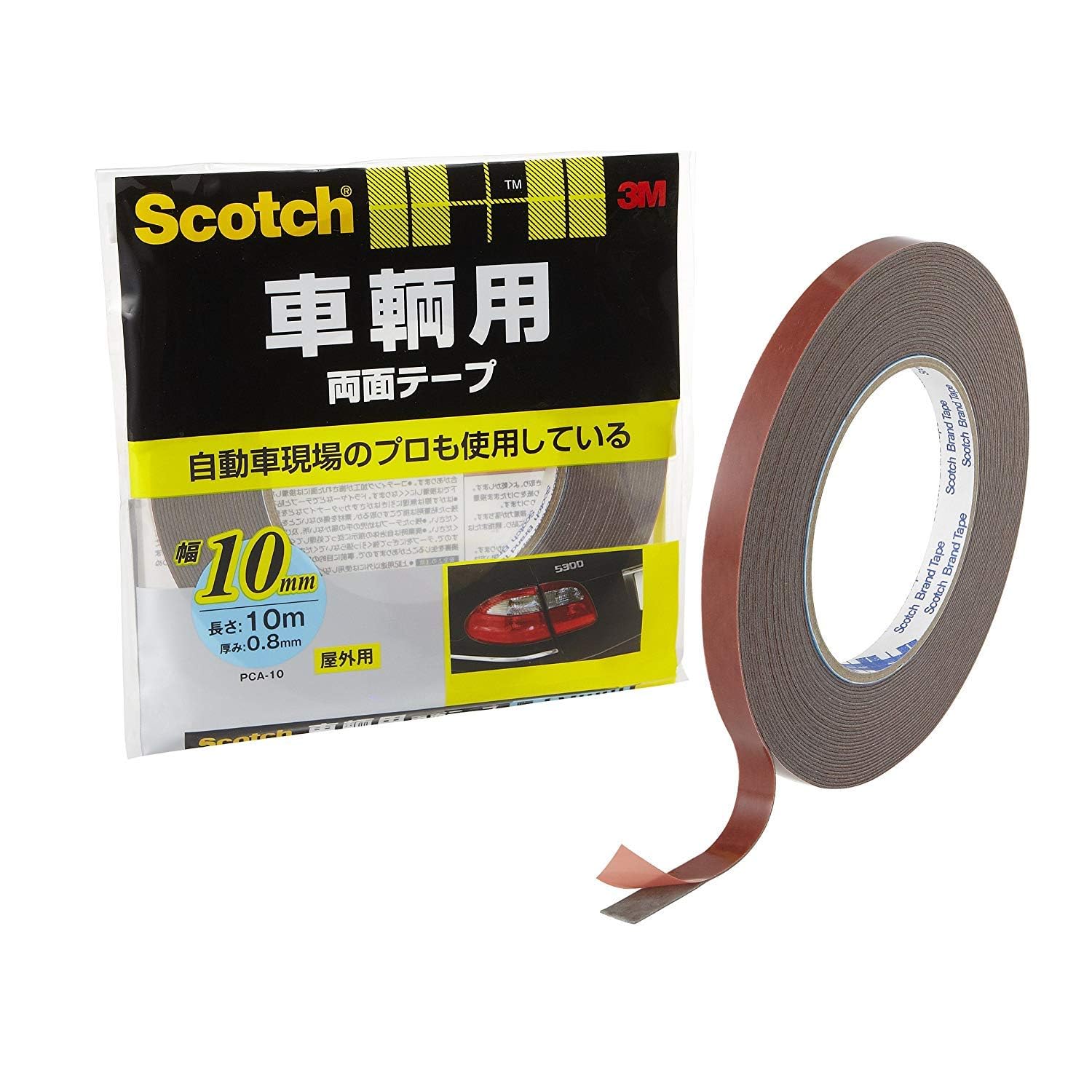 3M スコッチ 車輛用 両面テープ 10mm×10m PCA-10