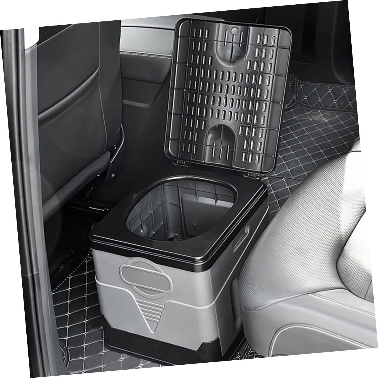 Mikinona Tragbare Faltbare Toilette aus Pp mit Tragkraft Mobile Campingtoilette für Notfälle und Outdoor Einsätze Platzsparend und Robust für Unterwegs