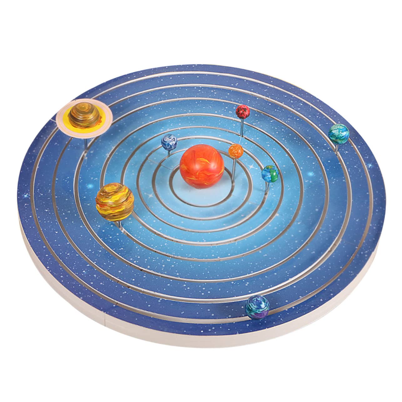 Kit de Pintura del Sistema Solar para Niños 8 Planetas en Plástico Blanco, Fácil de Pintar y Armar, Adecuado para Proyectos DIY y Juegos Infantiles Educativos