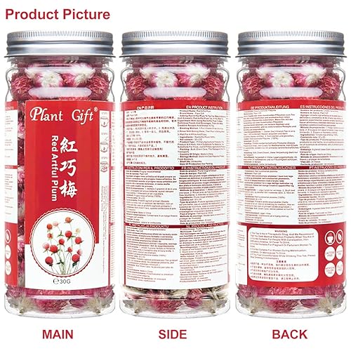 Miniatura 9 de Plant Gift Té de ciruela 100% rojo ingenioso, té rojo Qiaomei de peso suelto, té Hong Qiaomei, flores secas, té de flores de hierbas para adelgazar