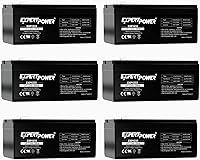 Vista 1 de ExpertPower Paquete de 6 baterías de plomo ácido selladas recargables de 12v 3.3ah