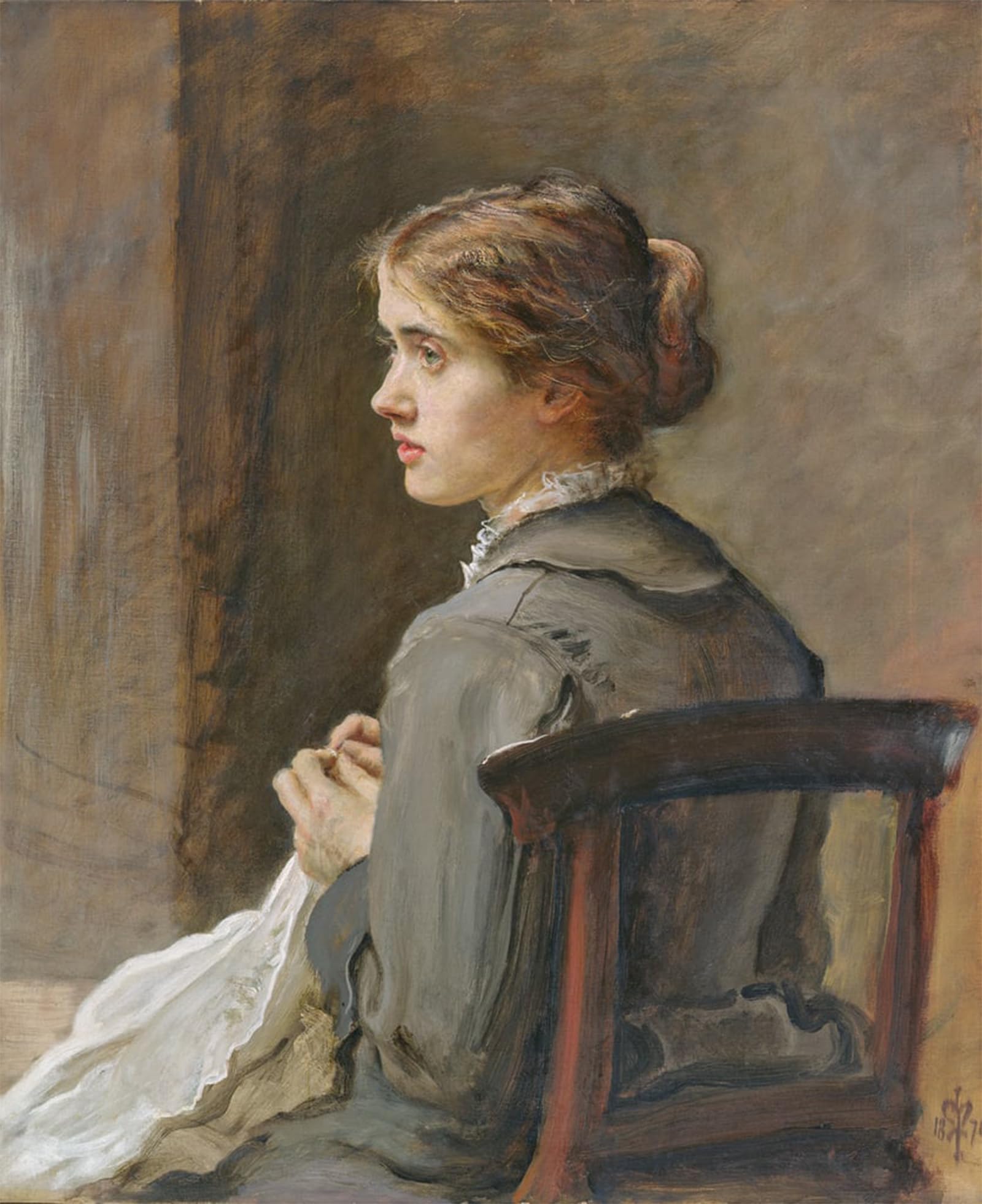 POSTERIIk Famous Modern Artwork Art Mural Stitch Stitch by John Everett Millais Oil Paintings Pictures for Home Decor 60x90cm