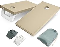 GoSports Coast Modern All-Weather Cornhole Set - 4x2 ft Regulation Boards, Waterproof HDPE & Rustproof for Outdoor Family Fun