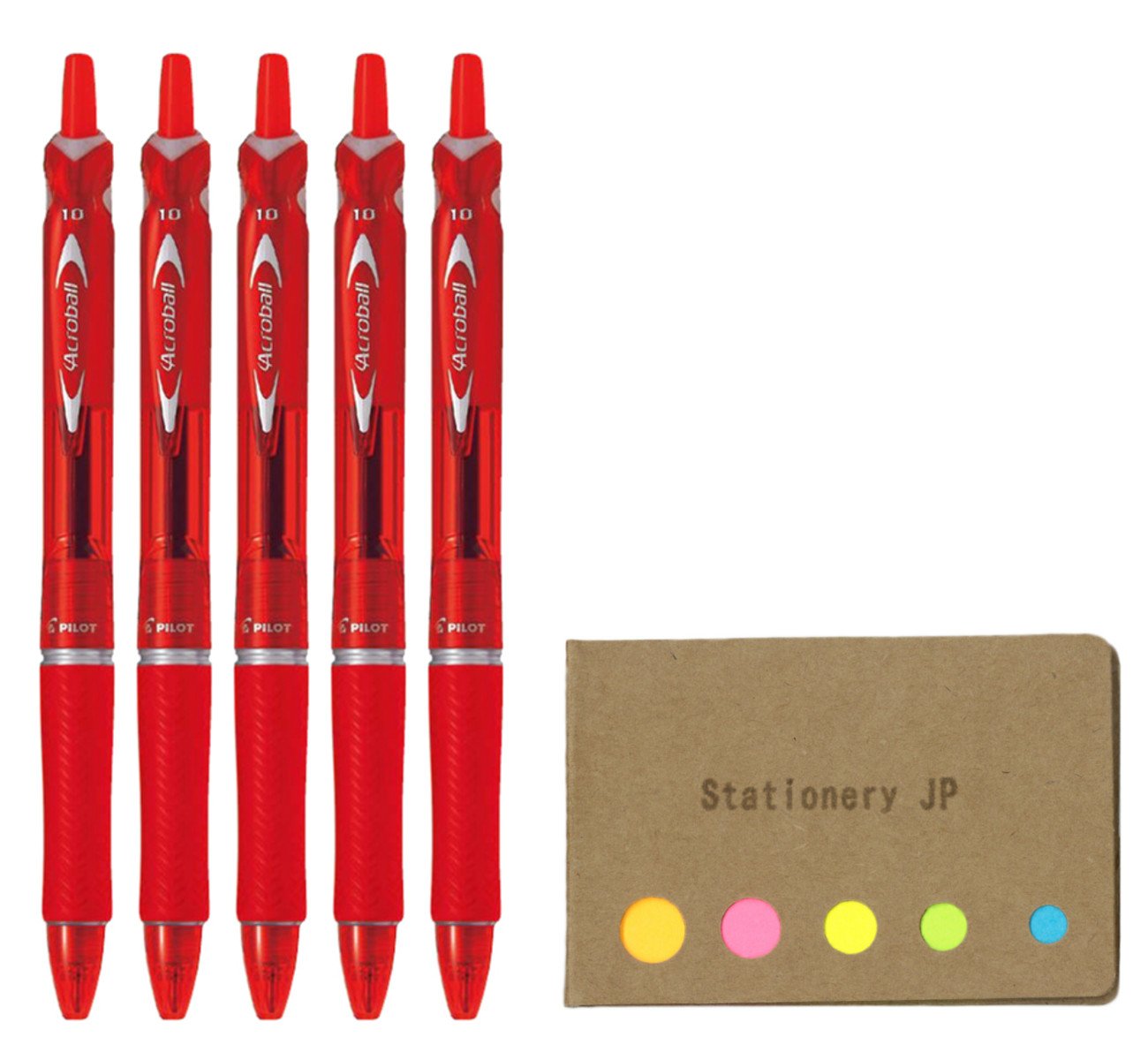 Pilot Acroball stylo rouge rétractable pour organiser vos réunions - 6