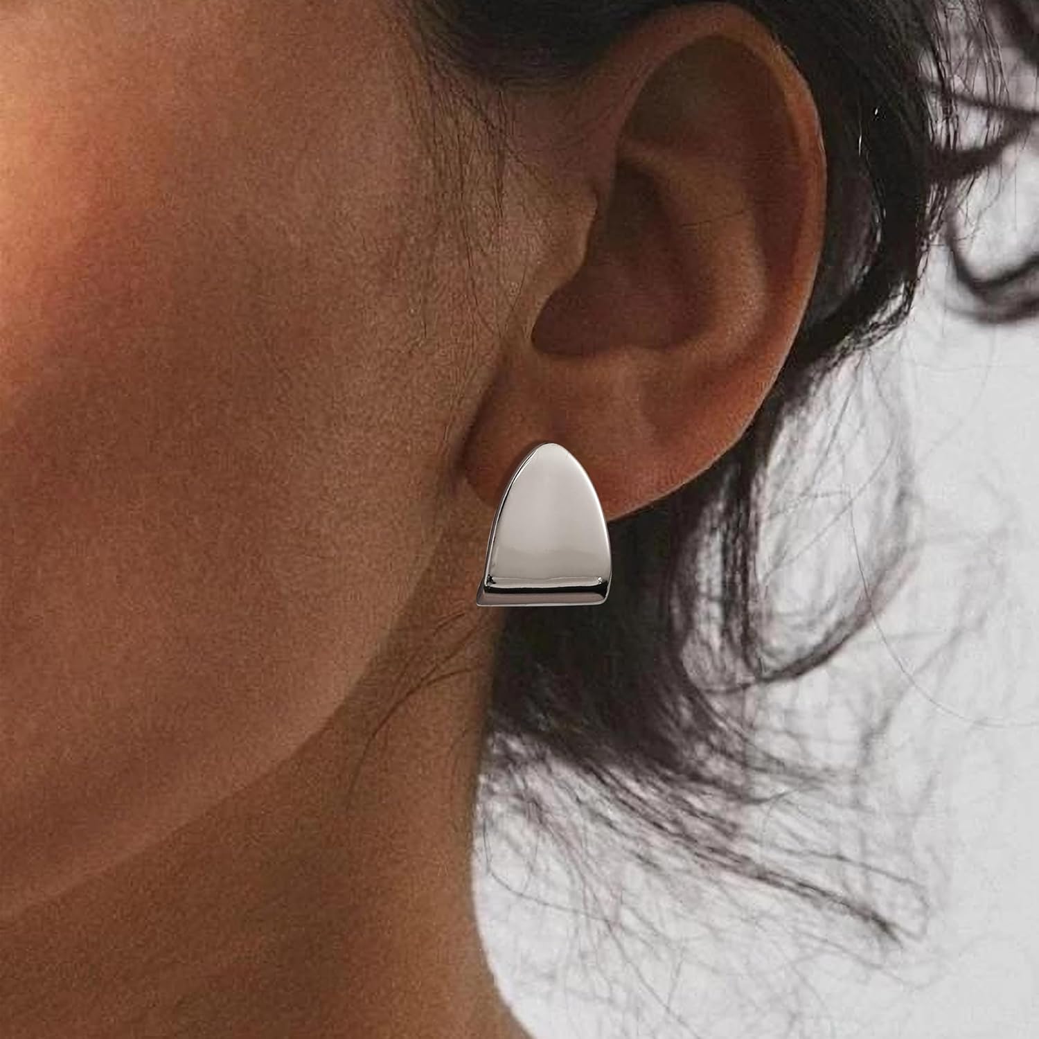 Gacimy Chunky Earrings for Women, Teardrop Earrings with 925 Sterling Silver Post, 14K Gold Plated Statement Drop for Women - Image 4