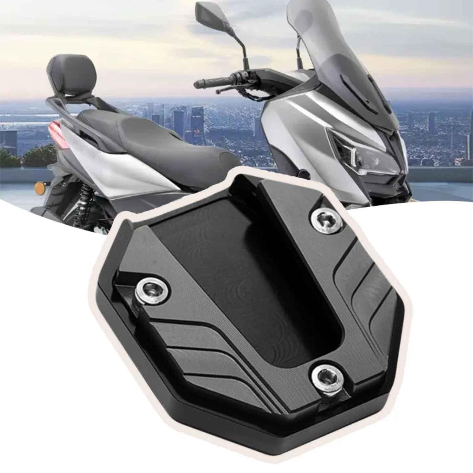 XMBTVAUMN Kickstand Pad, for Moto Guzzi V75 Enlarger