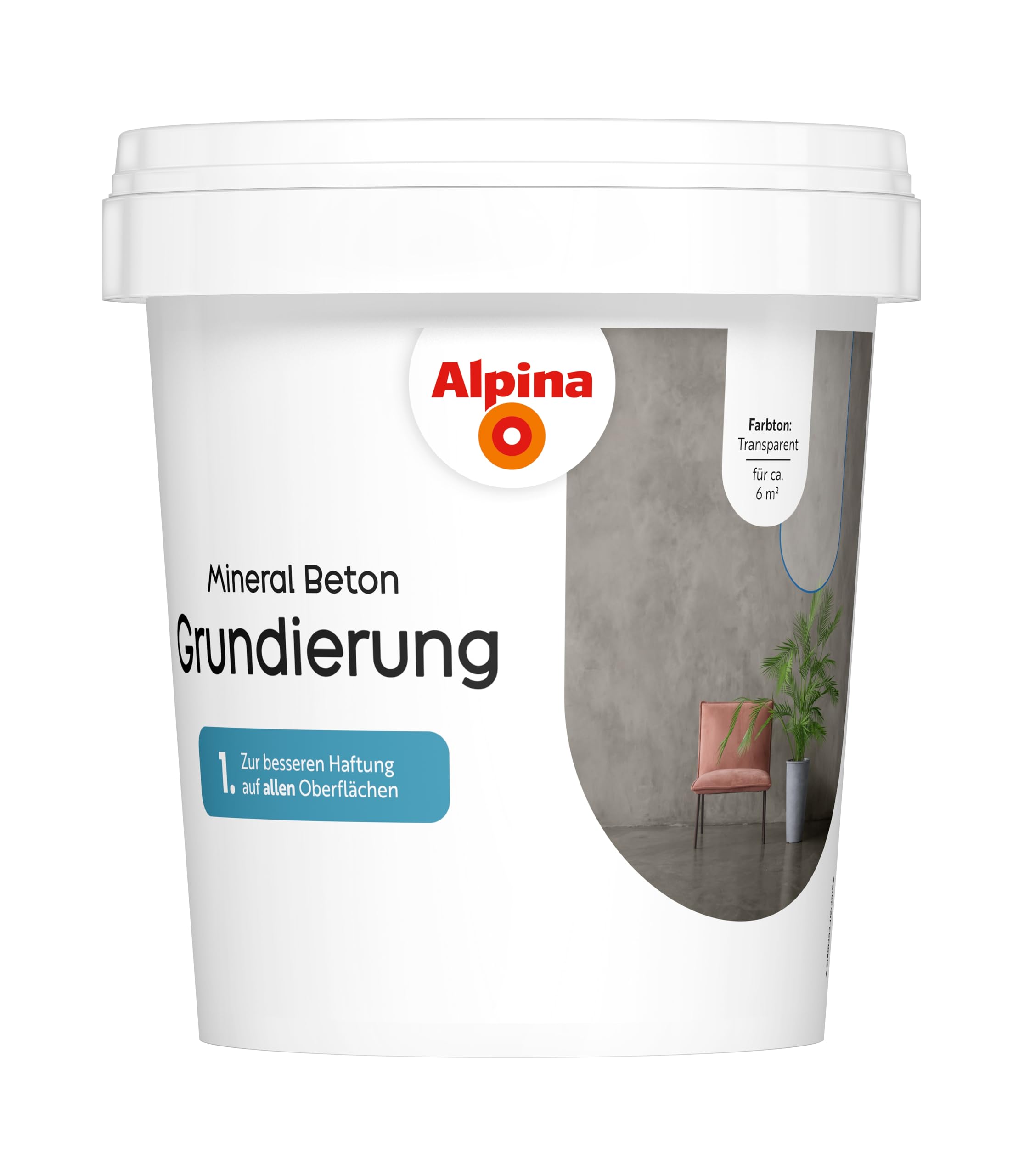 Alpina Mineral Beton Grundierung 2 Komponenten 0,5 Liter