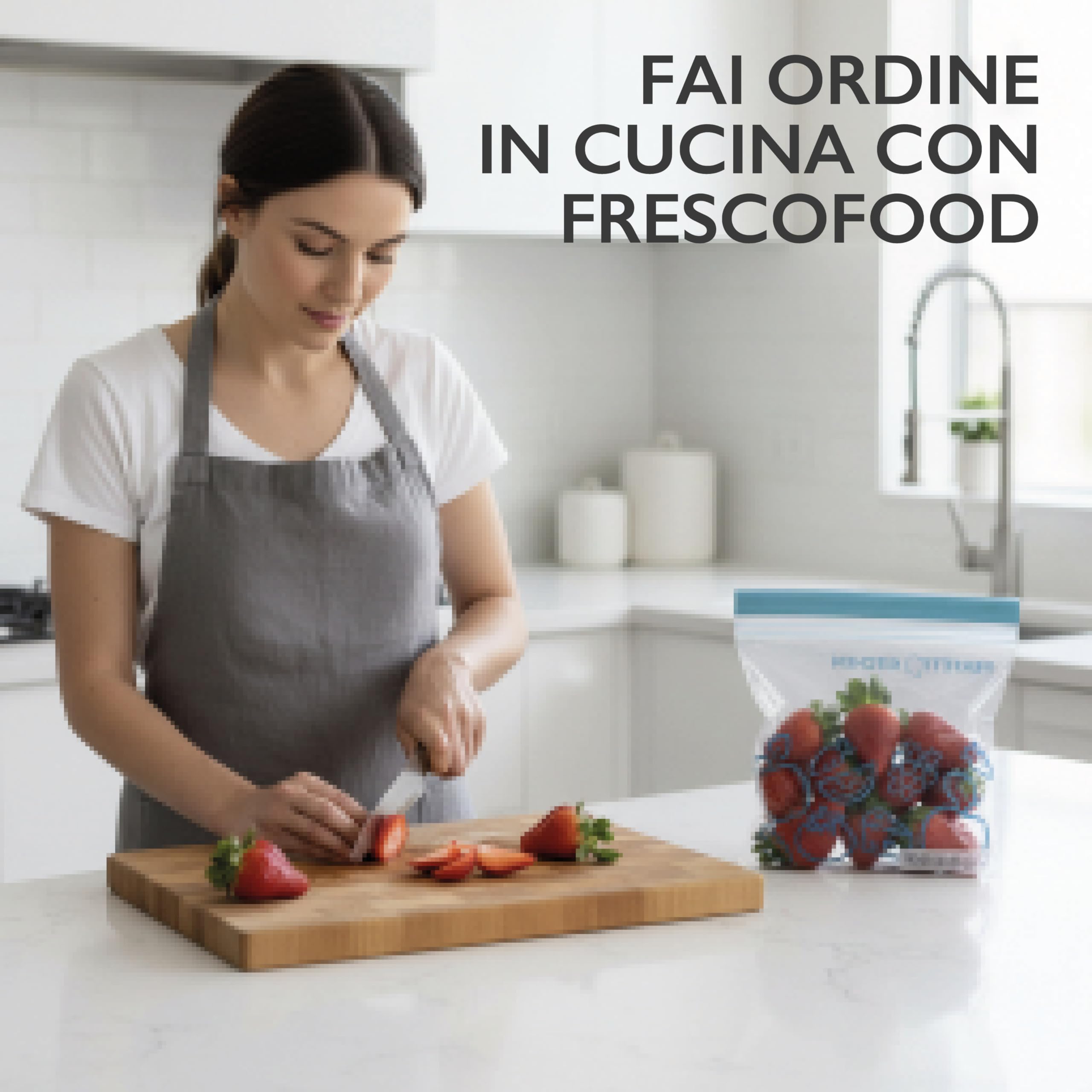 Perfetto Kitchen Frescofood 25 Sacchetti Richiudibili per Alimenti XS 17x15 cm, 1 confezione