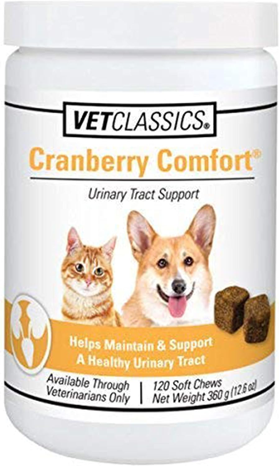 Vet Classics Cranberry Comfort Urinary Tract Pet Supplement for Dogs