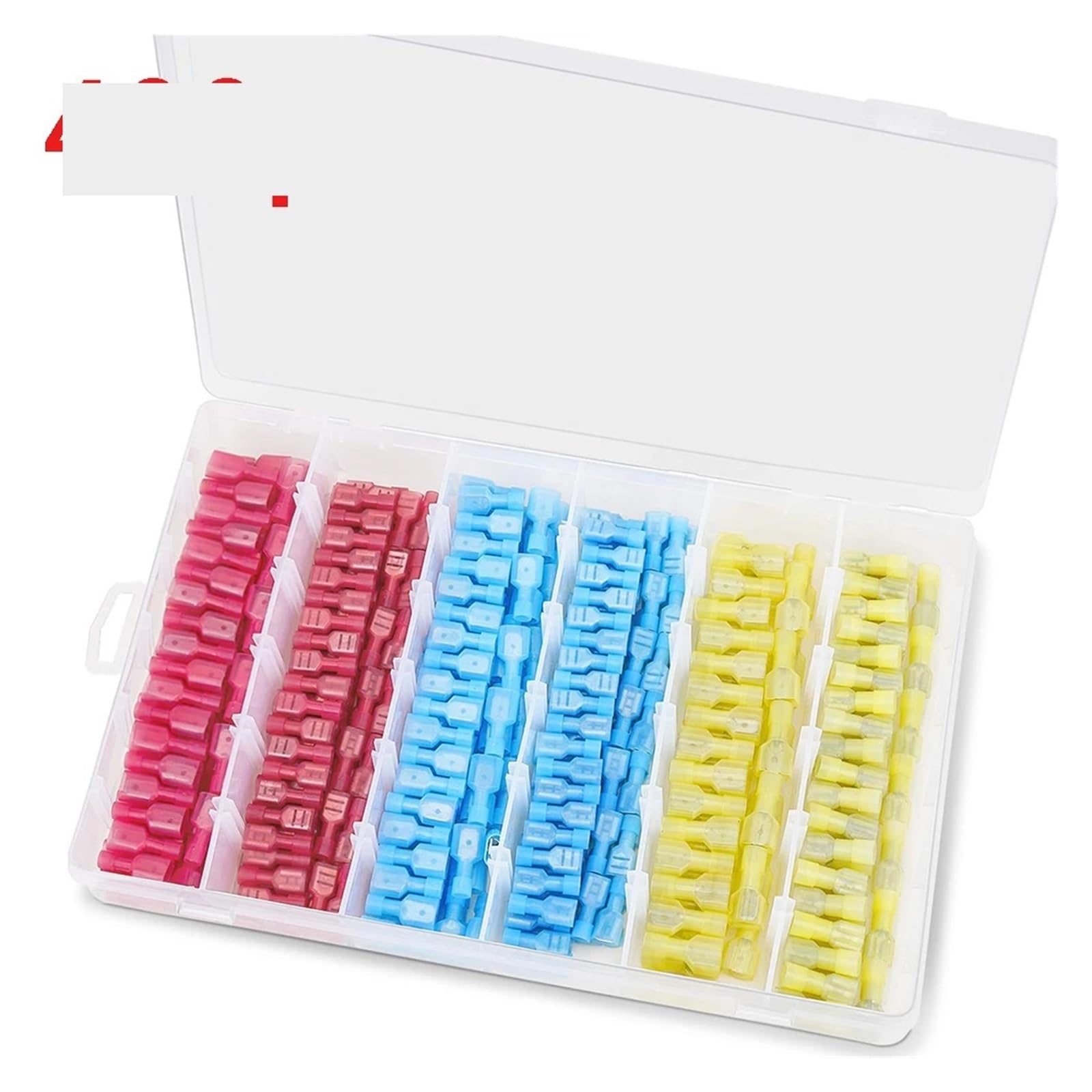 AARTERZZA 400pcs Spade Quick Disconnect Connector Kit Electrical Insulation Terminal Male and Female Thread Crimp Terminal Assortmen