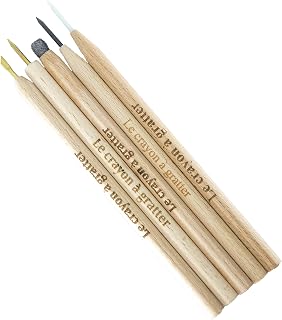Conservator Cleaning Restoration Pencils for Coins and Artifacts - 5 Pencil Set