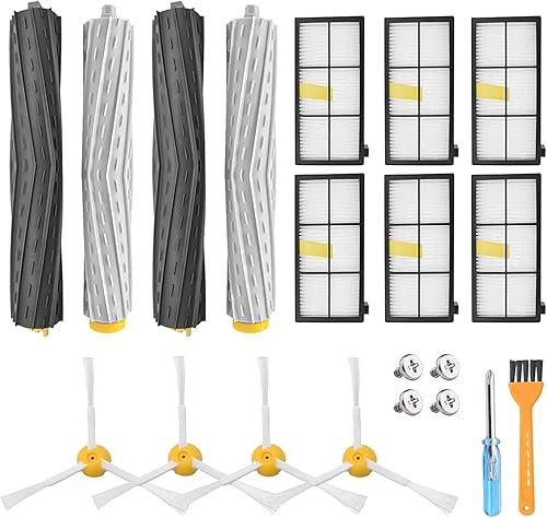Garbage fighter Kit de reposición para iRobot Roomba 800 900 Series 860 870 880 890 960 980 980 Accesorios de aspiradora, piezas de repuesto con 4
