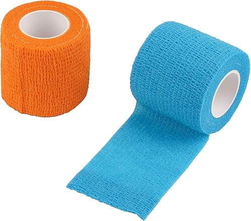 Miniatura 4 de Mooerca Paquete de 12 vendajes autoadhesivos cohesivos de 2 pulgadas x 5 yardas cinta de primeros auxilios cinta elástica autoadhesiva cinta