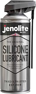 JENOLITE Silicone Spray Lubricant | 400ml | SMART STRAW | Multi-Purpose Silicone Lubricant | Heat Resistant, All-Weather Protection, Repels Dirt & Moisture, Non-Toxic Spray