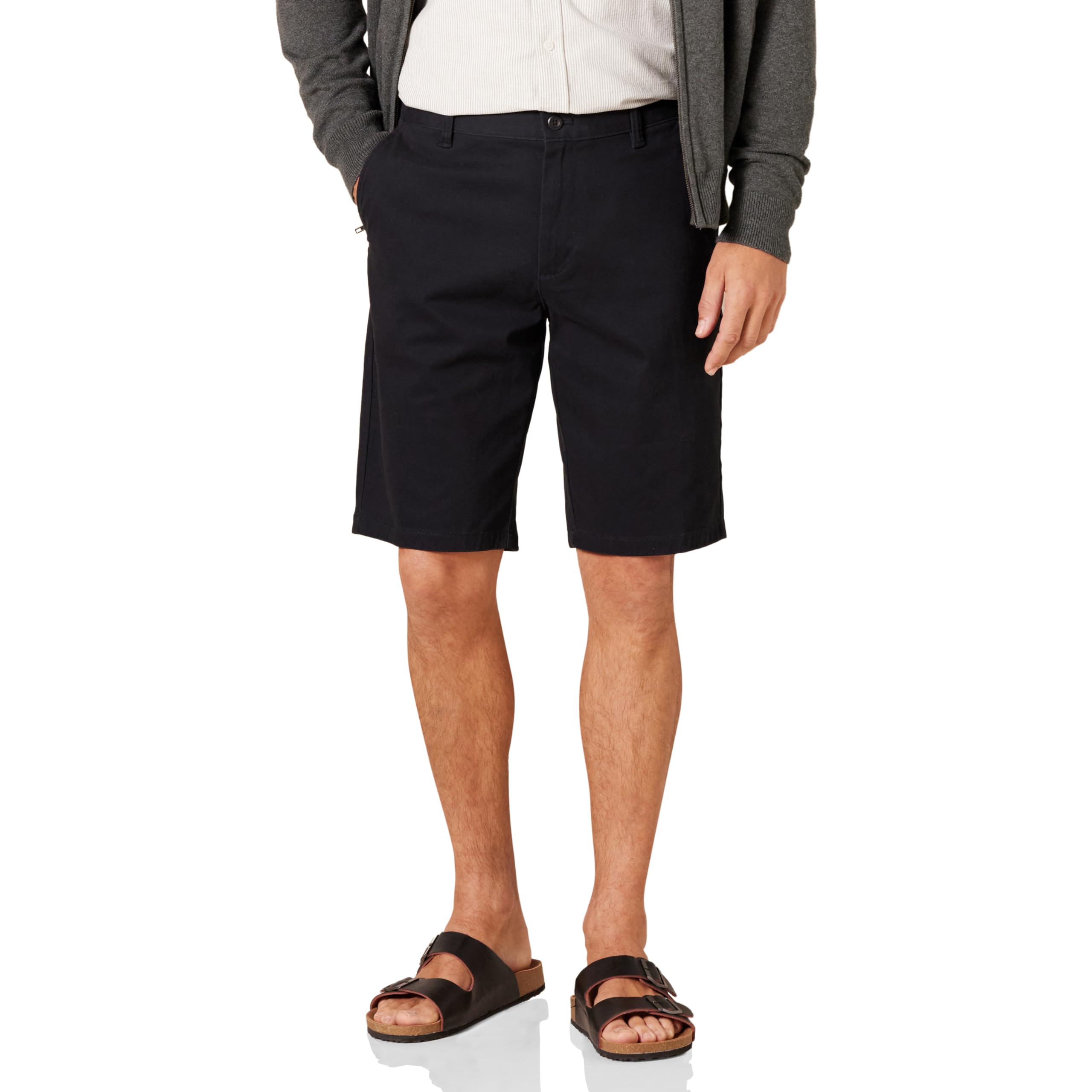 Amazon EssentialsMen's Slim-Fit 11" Flat-Front Comfort Stretch Chino Short