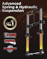 Vista 4 de Kit de Suspensión FRP Minibike - Horquilla Frontal para Mini Bicicleta, Compatible con Monster Mega Moto MMB80 MMB105 80cc 105cc Motovox MBX10 MBX11