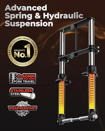 Miniatura 4 de Kit de Suspensión FRP Minibike - Horquilla Frontal para Mini Bicicleta, Compatible con Monster Mega Moto MMB80 MMB105 80cc 105cc Motovox MBX10 MBX11