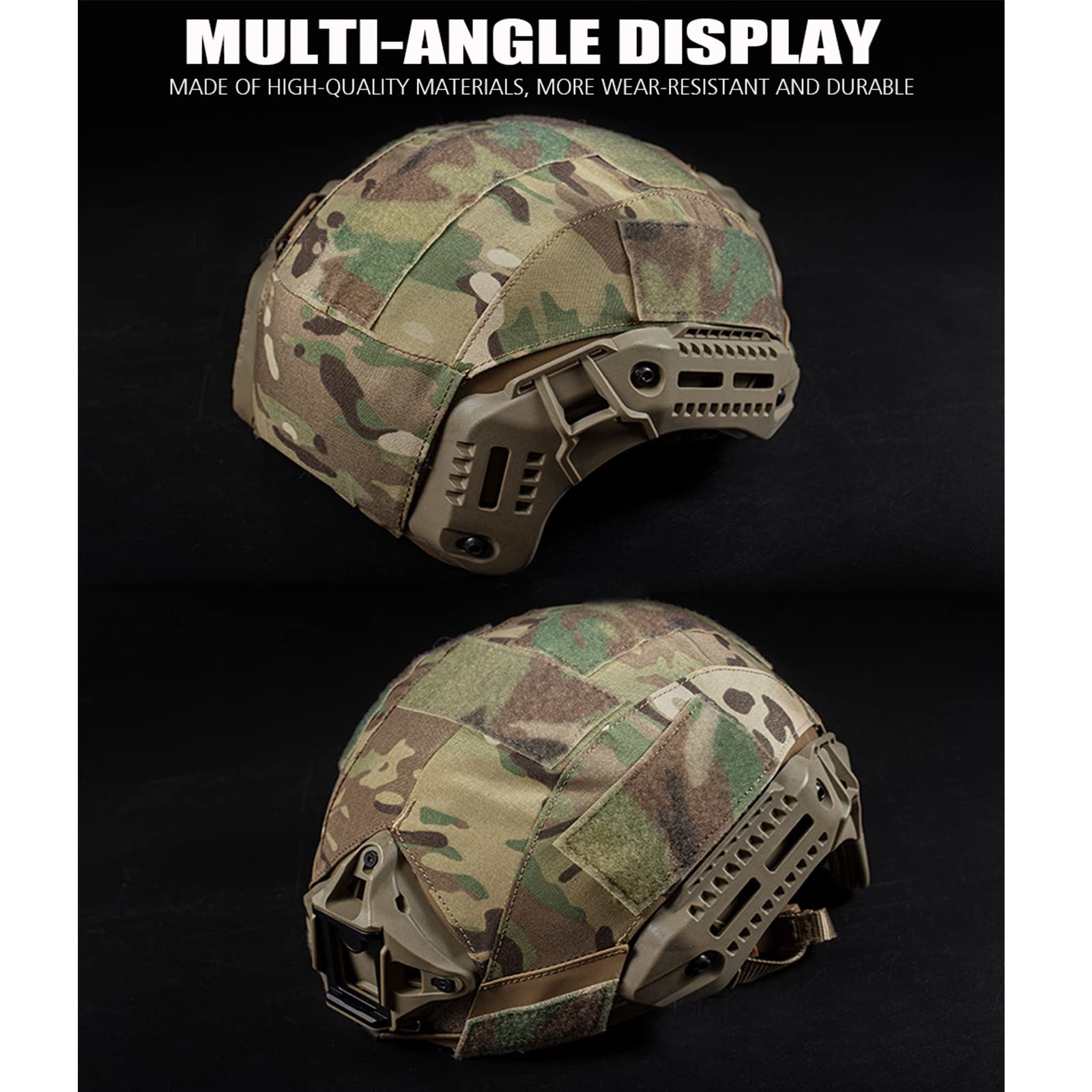 Funda para casco, accesorios tácticos para casco militar, tela para casco de caza Airsoft, accesorio para casco deportivo al aire libre. (G)