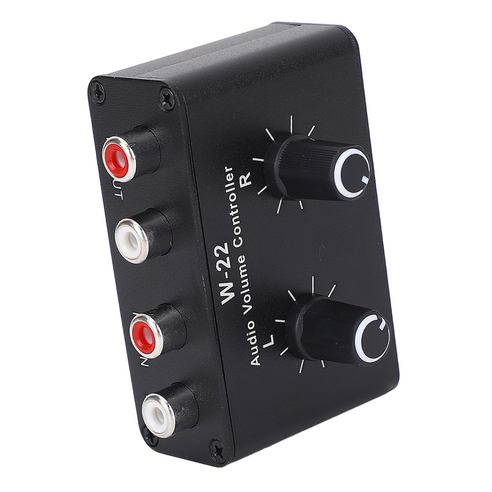 3.5mm Audio with line Volume Controller, Audio Selector Switcher Passive Speaker Headphone Manual Selector Splitter Box