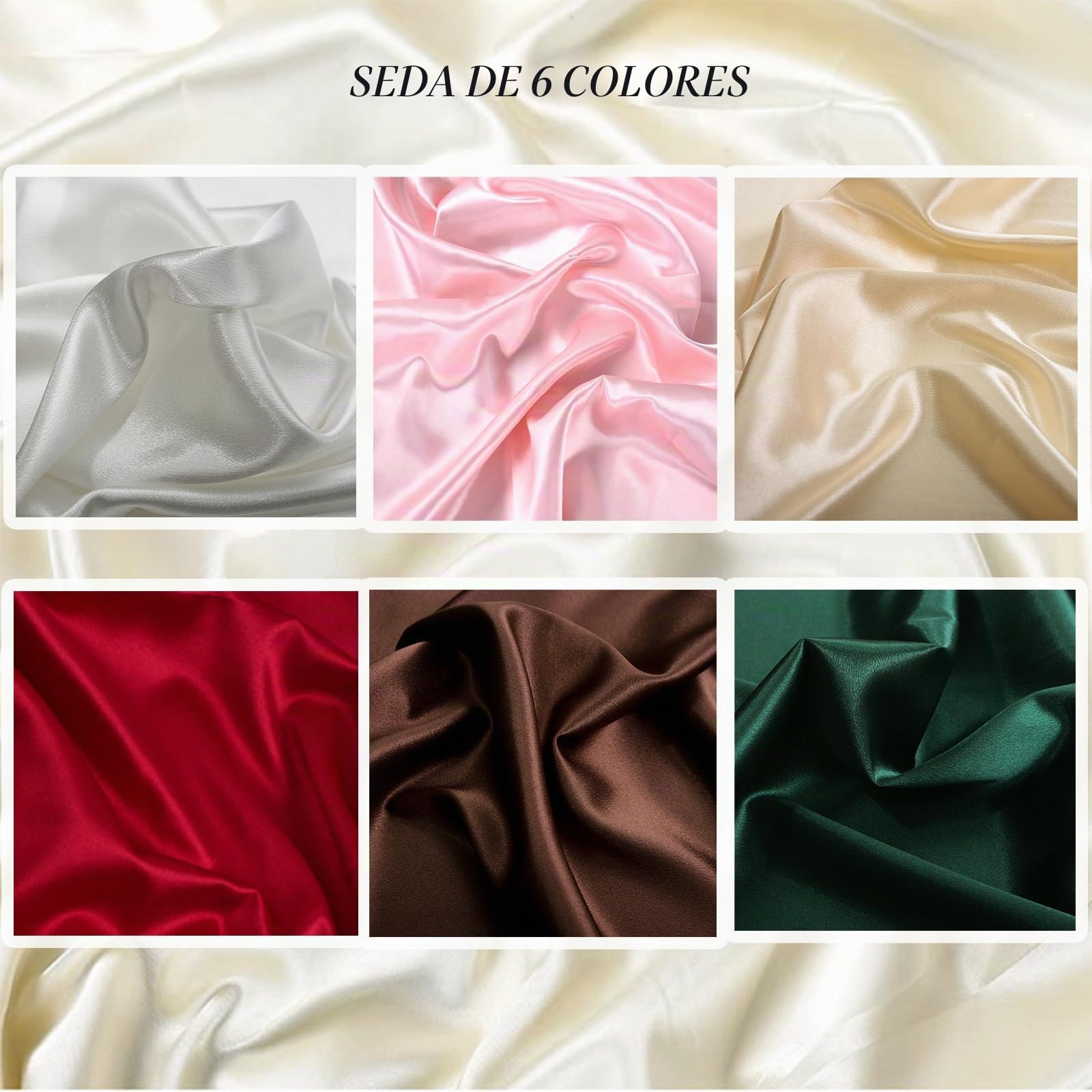 6pcs Fondo de fotografía de Producto, Textura de Seda de Lujo, Accesorios de Fotos para Alimentos, Joyas, cosméticos, sesiones de Fotos