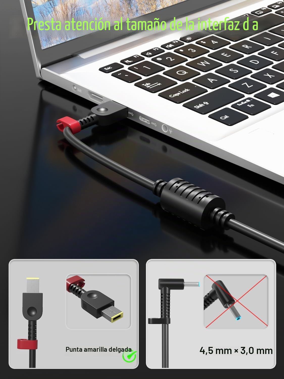 Cargador Slim 230W Compatible con Lenovo Legion Pro Slim 5 5i 5P 7 S7 Y740 Y920 Y720 Y545 R720 ThinkPad P73 P72 P71 P70 P53 P52 ideapad Y910 Y900 Laptop