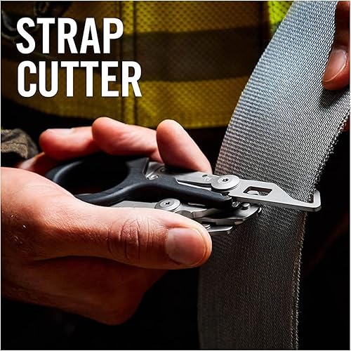 Miniatura 2 de HGEBNM Tijeras de trauma, tijeras de emergencia con cortador de correa y rompecristales, tijeras plegables de acero inoxidable para herramientas de