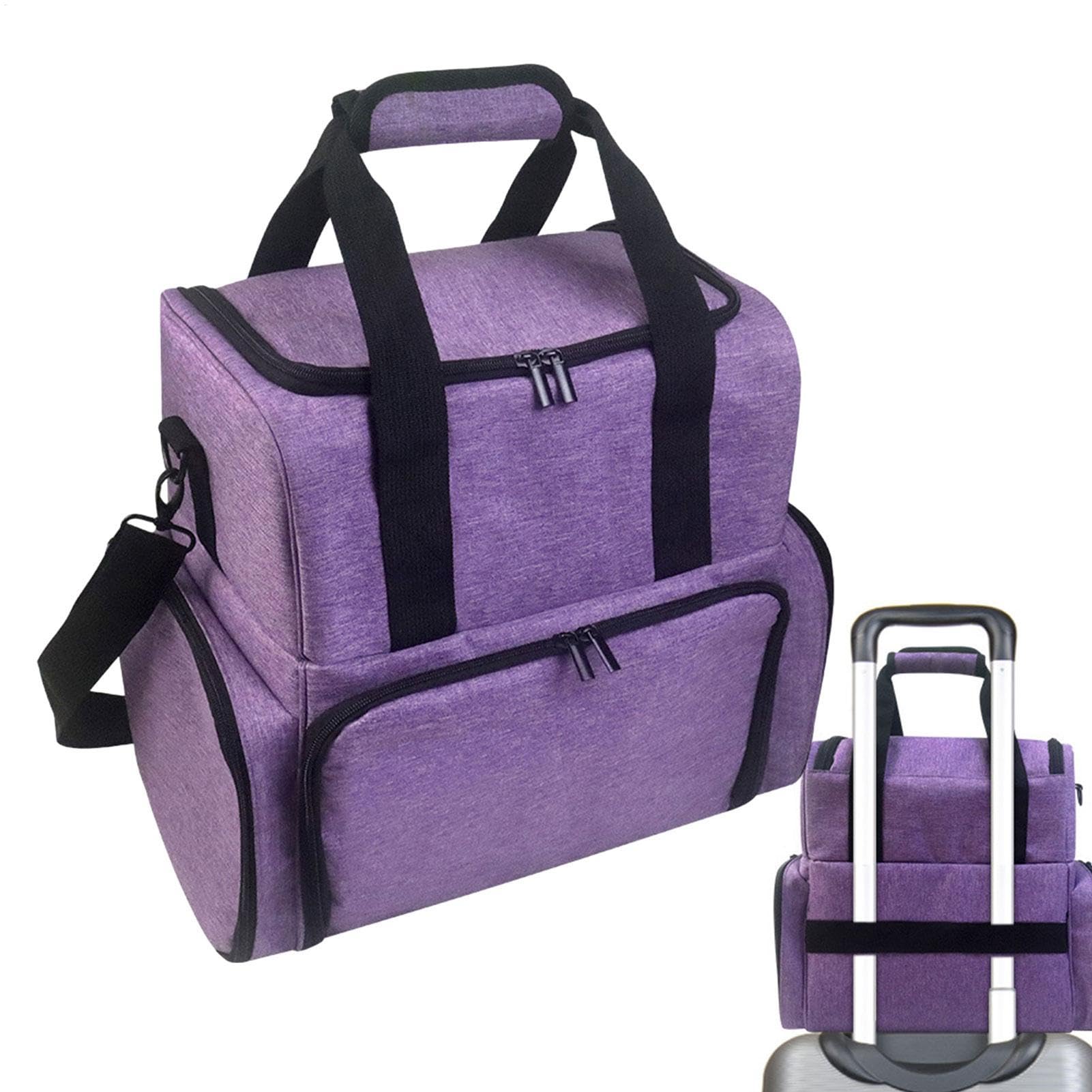 Estuche de transporte de esmalte de uñas contra derrames y roturas con espacio para 80 botes 8