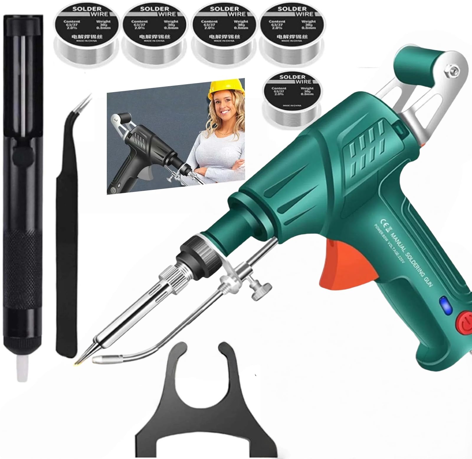 2025 New Welder 3 in 1 Laser Welder Tool Laser Welding Device for Welding All Metals, Removing Rust, Cutting with Five Volumes (green)