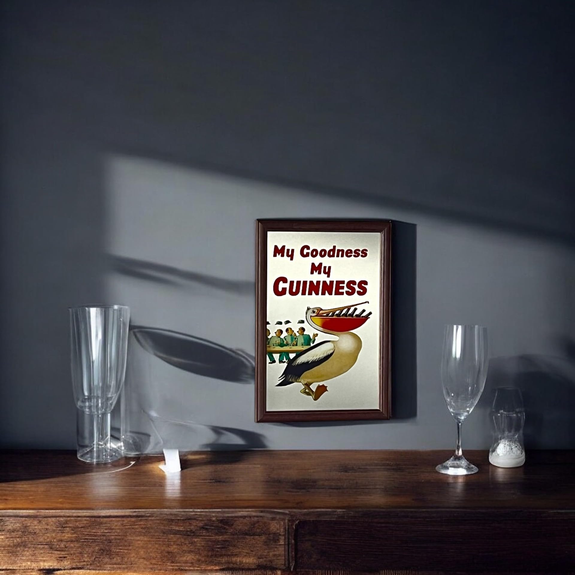 Laurie's Pub and Bar Accessories | My Goodness My Guinness Small Mirror