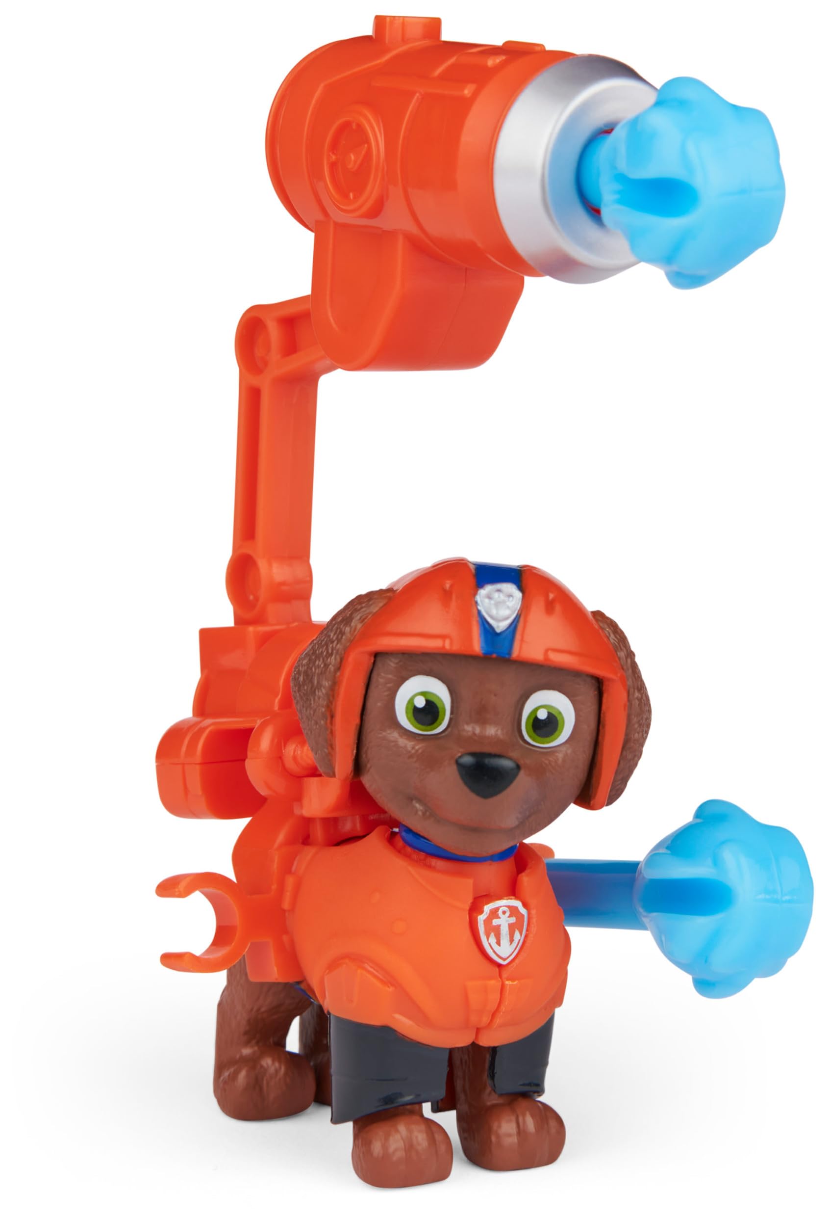 Paw Patrol Movie Collectible Zuma Action Figure With Clipon Backpack And 2 Projectiles Kids Toys For Ages 3 And Up