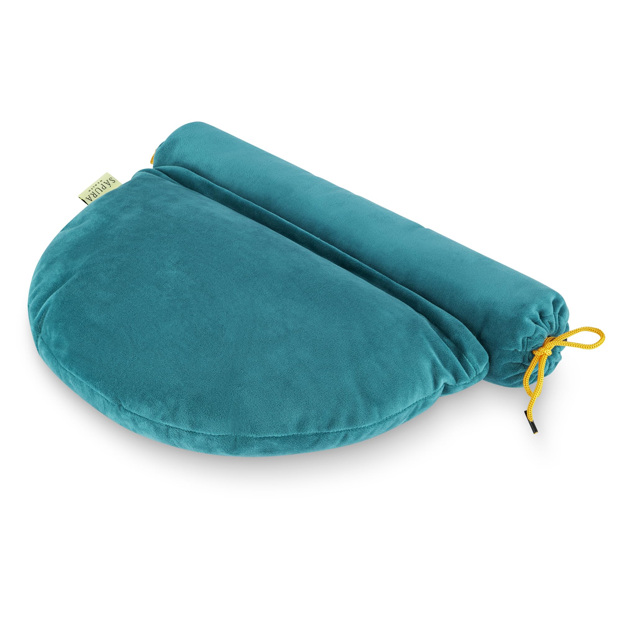 Yoga bolster 2en1 SAPURA avec rembourrage bio en sarrasin ergonomique