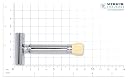 MERKUR Progress 500 Adjustable Double Edge Safety Razor - Standard Handle Adjustable Razor With Dial Made in Germany Plastic-Free Closed Comb Straight Bar (500001 - Short Handle) gallery image