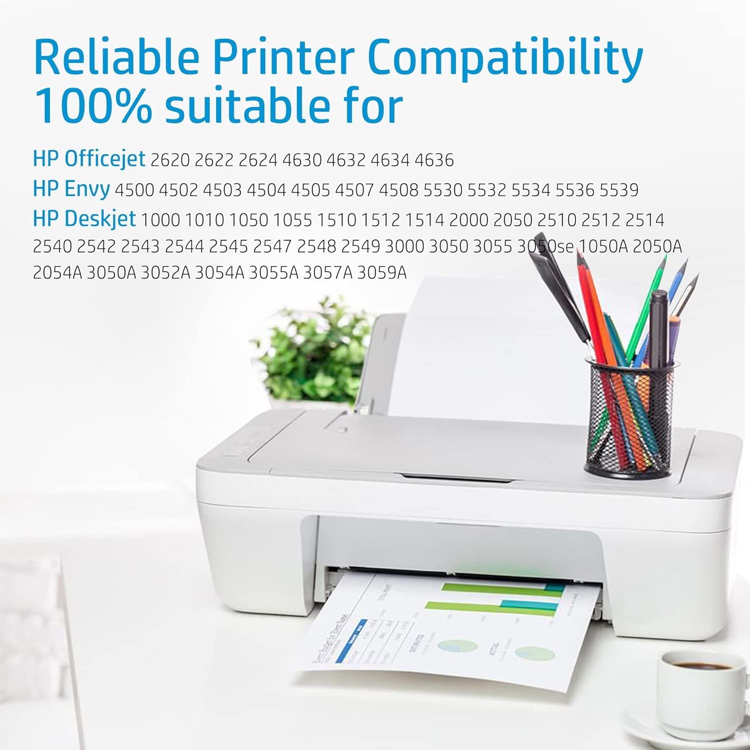 Kogain Rigenerato 301XL Cartuccia d'inchiostro Sostituzione per 301 XL Nero e Colore Compatibile per Envy 4500 5530 5532 Deskjet 1000 1010 1510 2050 2540 3050 OfficeJet 2620 2622 4504 4630 5534