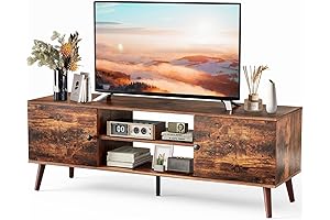 Sweetcrispy Mesas de TV: Un Elegante Centro de Entretenimiento para Televisores de...