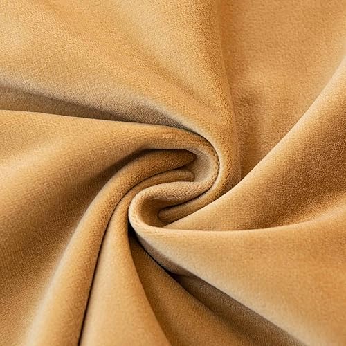 Miniatura 4 de JUSPURBET Juego de 2 fundas de almohada decorativas de terciopelo caqui de 26 x 26 pulgadas, funda de cojín suave con cremallera invisible para sofá