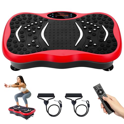 Himaly Vibration Plate Machine, Vibration Fitness Trainer with Bluetooth Speaker,