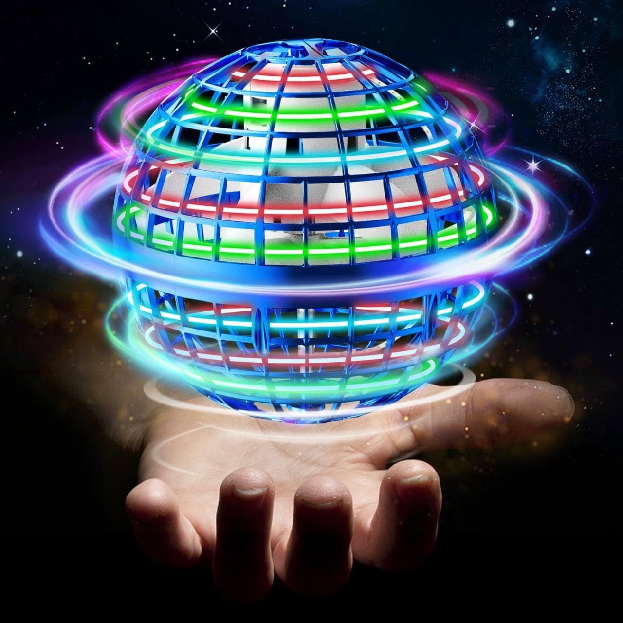 Flying Ball Boomerang Flyorb Magic Balls Fly Nova Orb Flying Spinner Fidget Toys Children USB Rechargeable Built-in RGB Lights 360 Rotating Magic Controller - Multicolor