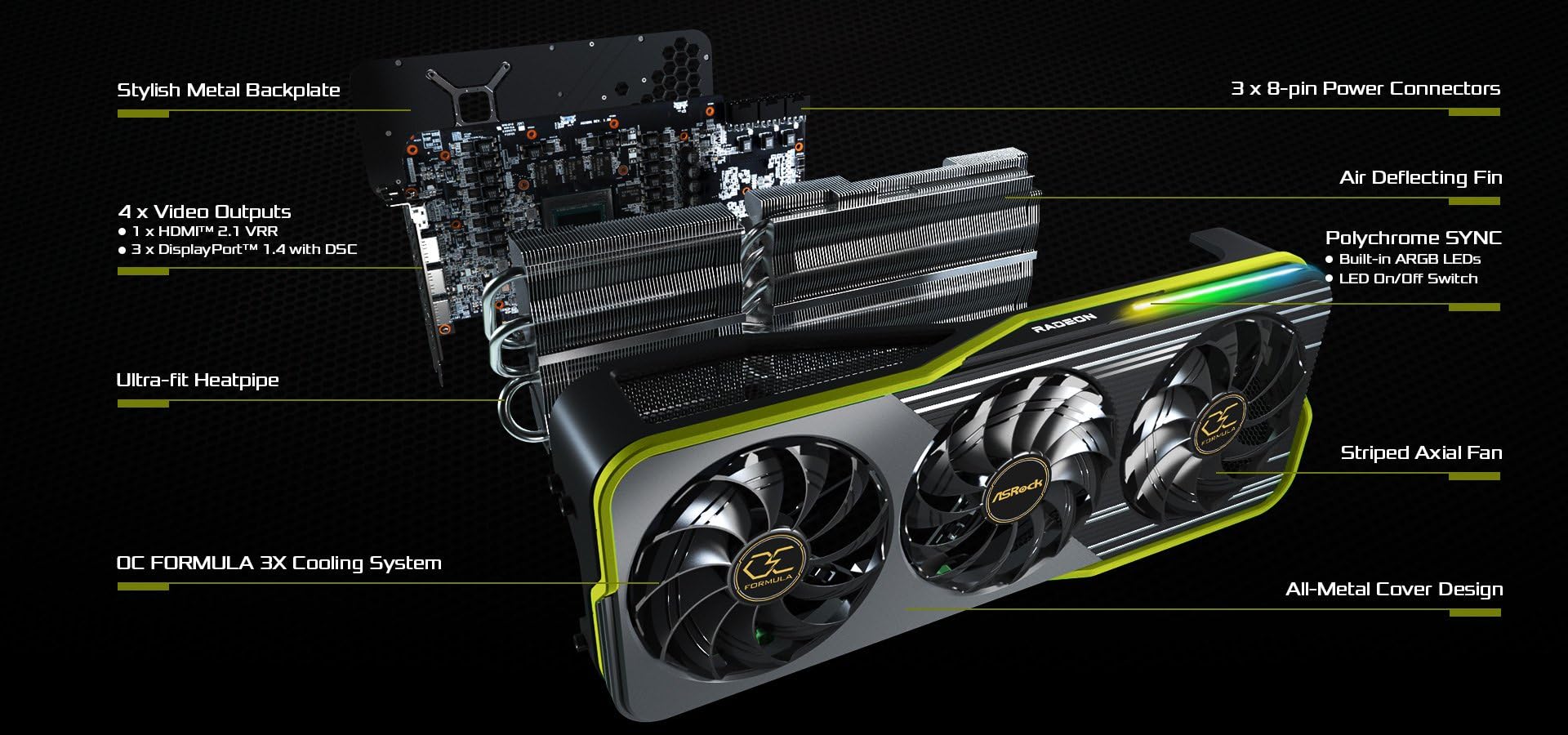 Amazon.com: ASRock RX6950XT OCF 16G Graphics Board, AMD