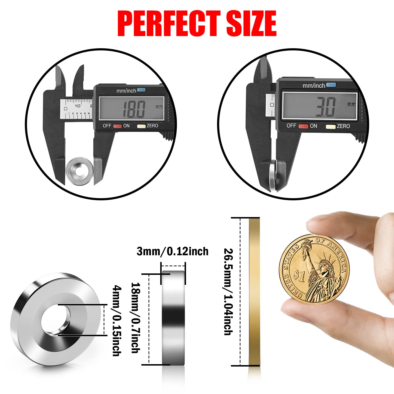 FINDMAG 30Pack Neodymium Magnet Small Industrial Round Rare Earth Magnets — Amazon image 3