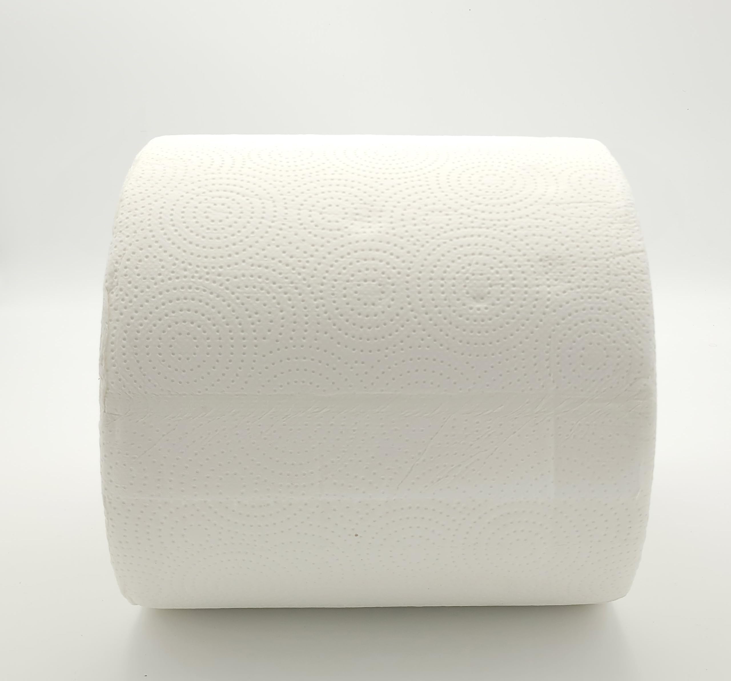 Tecnokit coppia rotoloni asciugatutto, bobine carta industriali XXL, rotolo 2 veli pura cellulosa coppia di rotoli due pezzi