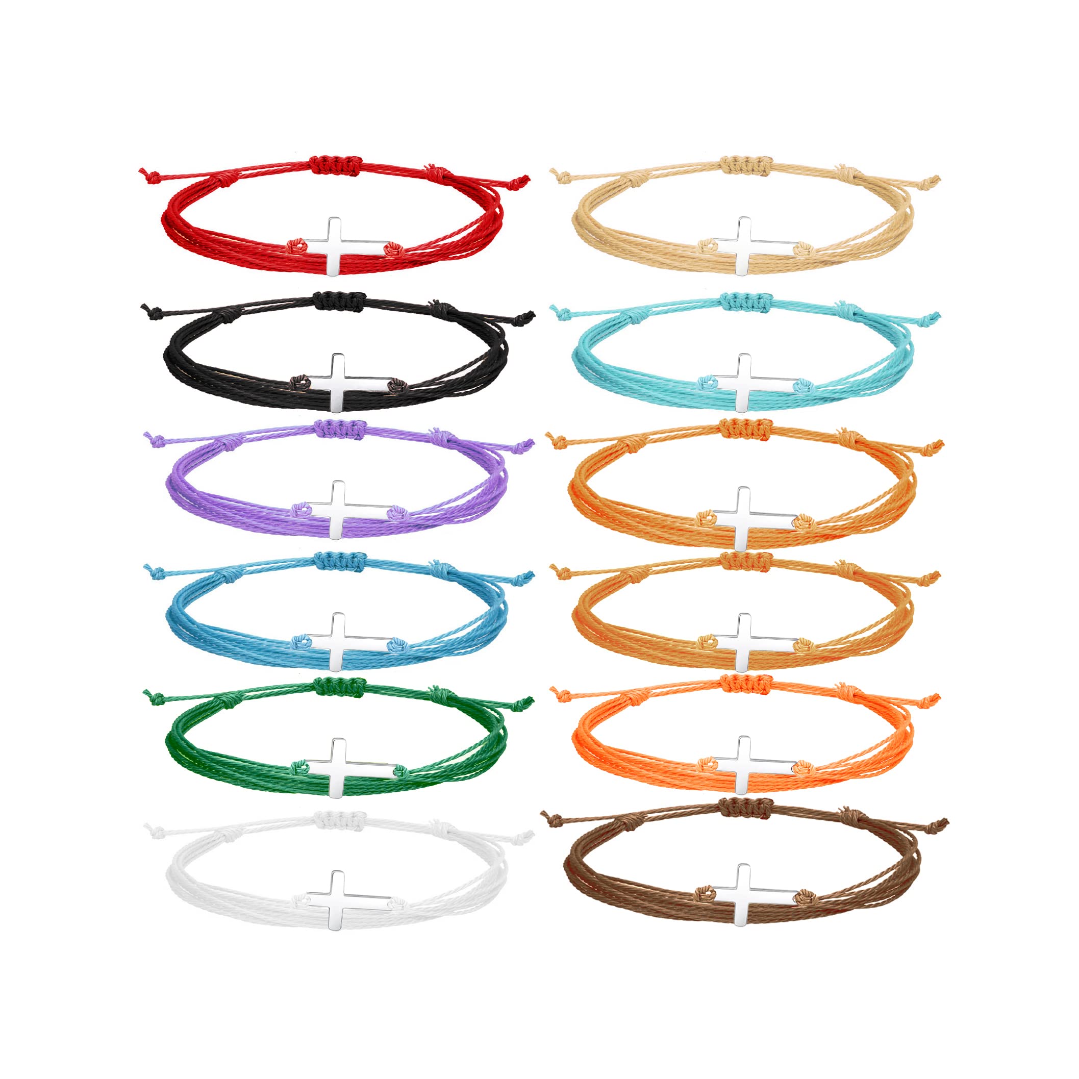 COLORFUL BLING Adjustable Braided Stainless Steel Corss Multicolor Rope String Handmade Braided Bracelet for Men Women Lucky Protection Religious Faith Jewelry, Metal, stainless (B0BBQ7VCXM) Amazon Price History, Amazon Price Tracker