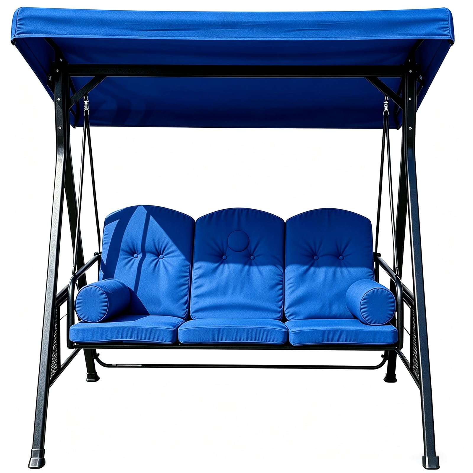 Tettuccio di Ricambio per Dondolo 3 Posti Impermeabile | Tessuto poliestere 600D 250g/m², resistente agli strappi, più taglie disponibili, 1 pezzo(Blue,75.20*47.24*8.66*6.69in)